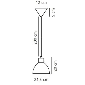 Nordlux - Подвесная люстра POP 1xE27/40W/230V белый