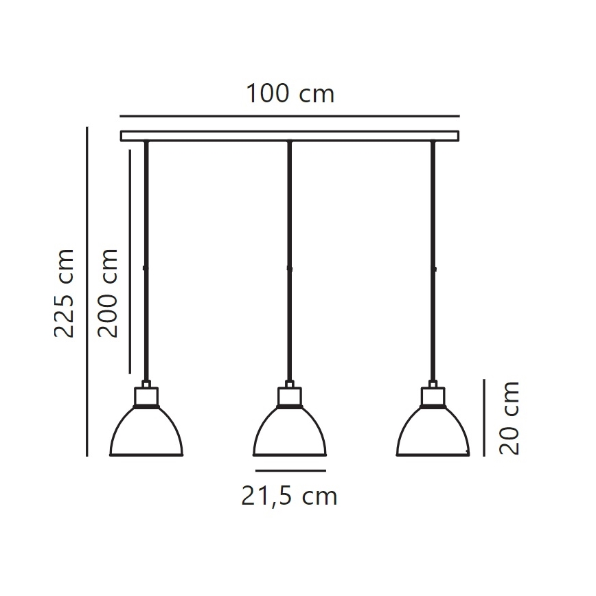 Nordlux - Подвесная люстра POP 3xE27/40W/230V черный/золотистый