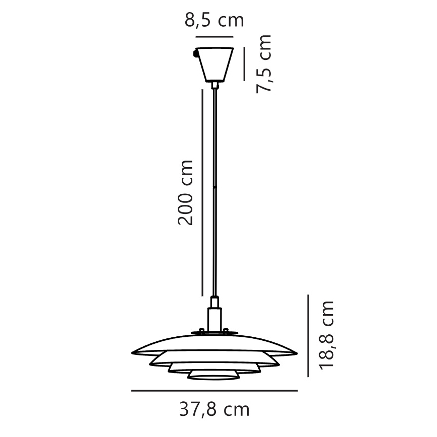 Nordlux - Підвісна люстра BRETAGNE 1xG9/25W/230V білий