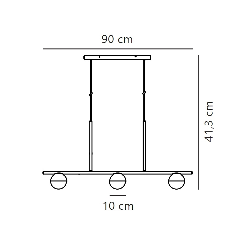 Nordlux - Підвісна люстра CONTINA 3xG9/5W/230V латунь