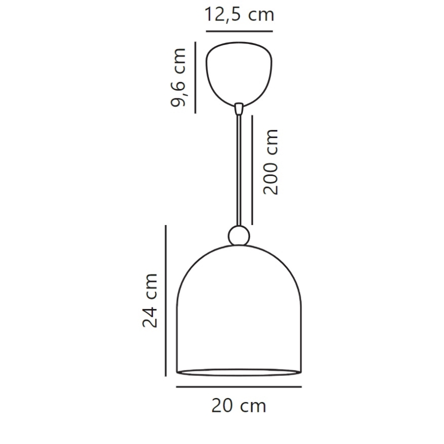 Nordlux - Підвісна люстра GASTON 1xE27/40W/230V синій/білий