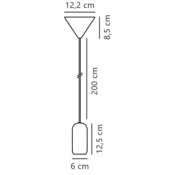 Nordlux - Підвісна люстра NOTTI 1xE27/40W/230V чорний