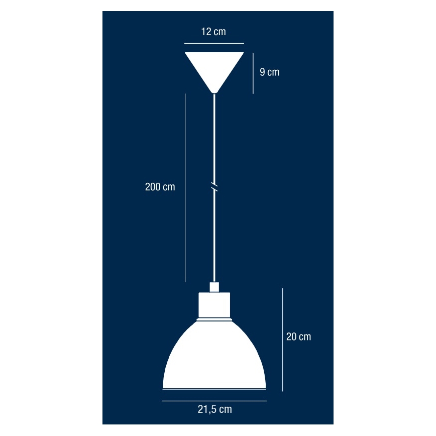 Nordlux - Підвісна люстра POP 1xE27/40W/230V чорний/золотий