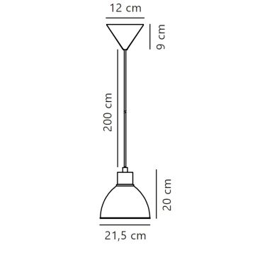 Nordlux - Підвісна люстра POP 1xE27/40W/230V м'ятний