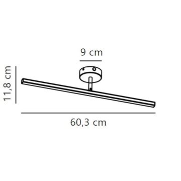 Nordlux - Светодиодная подсветка для зеркала в ванной комнате IP LED/7,2W/230V IP44 60 см белый