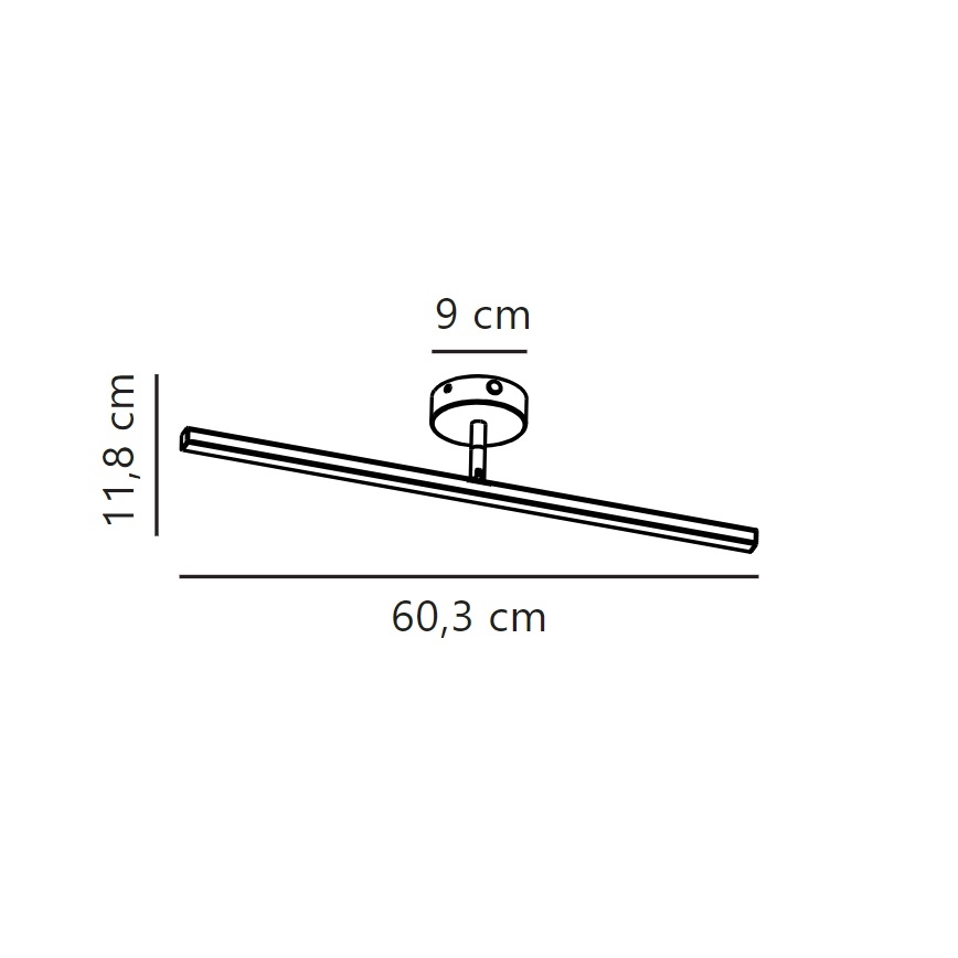 Nordlux - Светодиодная подсветка для зеркала в ванной комнате IP LED/7,2W/230V IP44 60 см белый