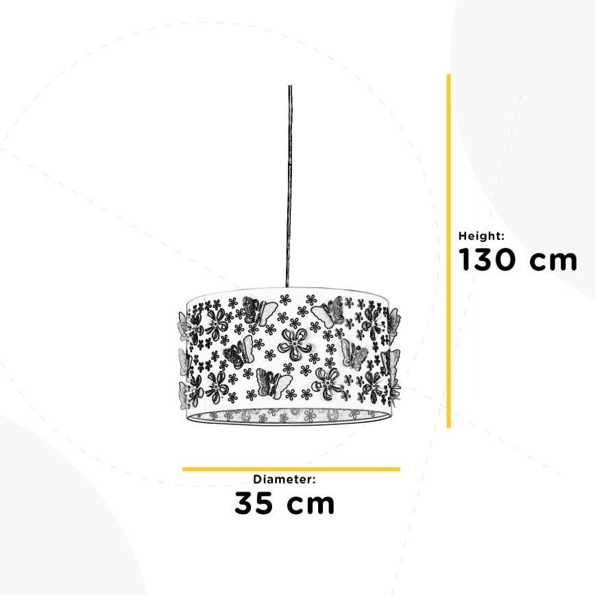 ONLI - Детская люстра TITILLA 1xE27/22W/230V фиолетовый/белый