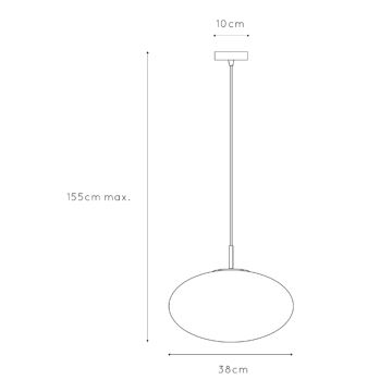 ONLI - Подвесная люстра JANET 1xE27/6W/230V диаметр 38 см