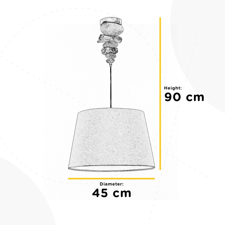 ONLI - Підвісна люстра VERA 1xE27/22W/230V