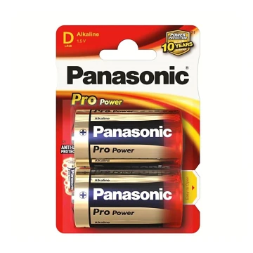 Panasonic LR20 PPG - 2 шт Лужна батарейка D Pro Power 1,5V