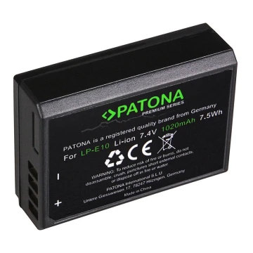 PATONA - Акумулятор Canon LP-E10 1020mAh Li-Ion Premium