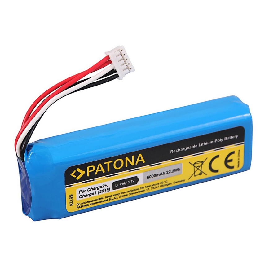 PATONA - Акумулятор JBL Charge 2+ 6000mAh 3,7V Li-Pol