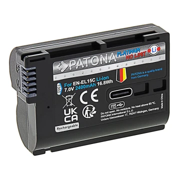 PATONA - Акумулятор Nikon EN-EL15C 2400mAh Li-Ion Platinum USB-C