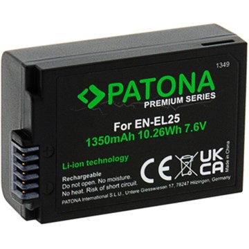 PATONA - Акумулятор Nikon EN-EL25 1350mAh Li-Ion 7,6V Premium Z50/Z fc