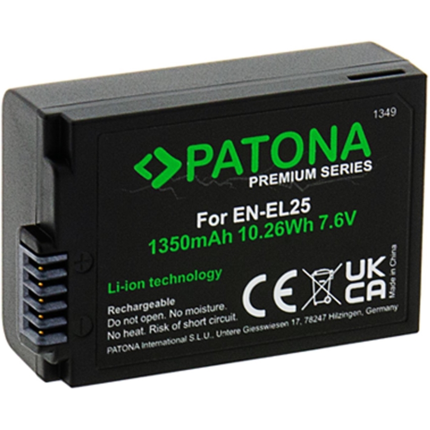 PATONA - Акумулятор Nikon EN-EL25 1350mAh Li-Ion 7,6V Premium Z50/Z fc