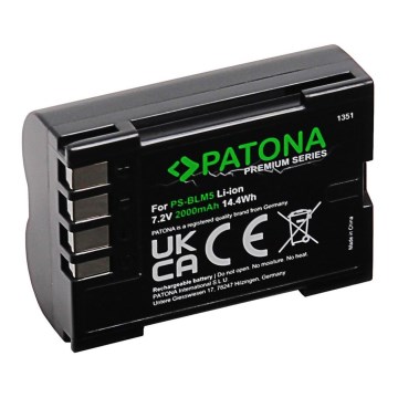 PATONA - Акумулятор Olympus BLM1/BLM5 2000mAh Li-Ion 7,2V Premium