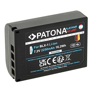 PATONA - Акумулятор Olympus BLX-1 2400mAh Li-Ion Platinum зарядка USB-C