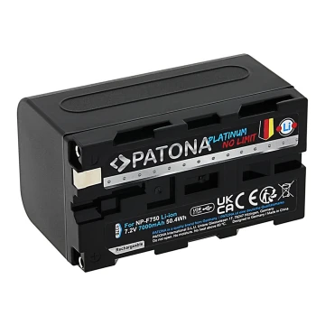 PATONA - Аккумулятор Sony NP-F750/F770/F950 7000mAh Li-Ion Platinum зарядка USB-C