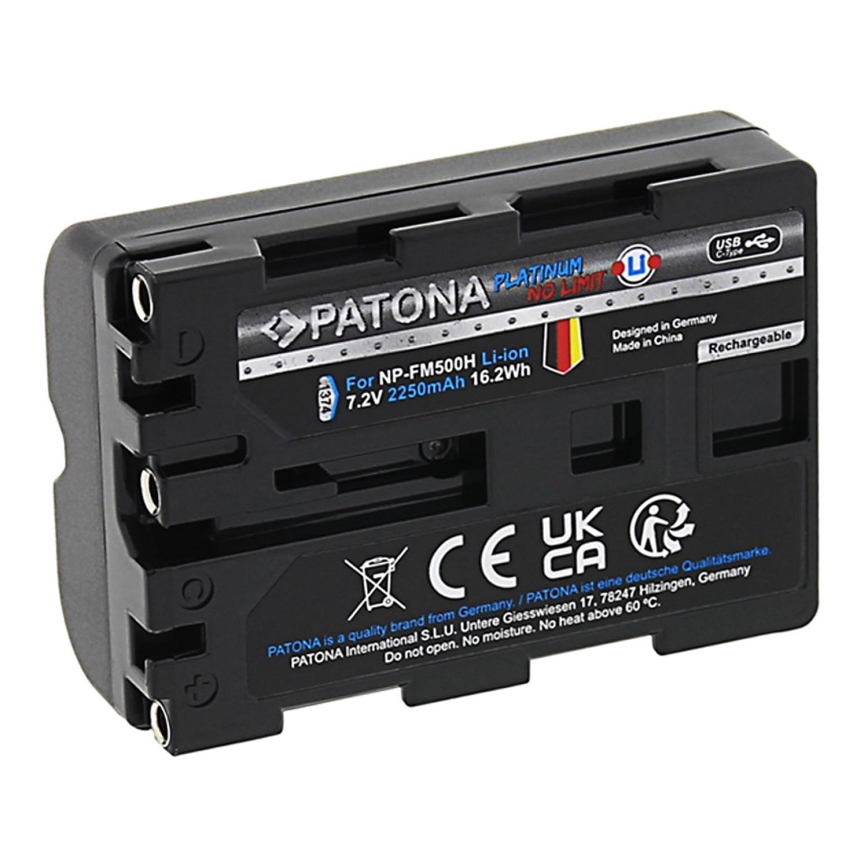 PATONA - Аккумулятор Sony NP-FM500H 2250mAh Li-Ion Platinum зарядка USB-C