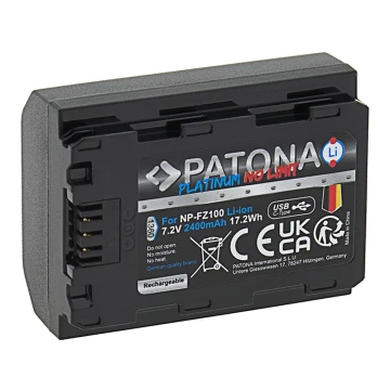 PATONA - Аккумулятор Sony NP-FZ100 2400mAh Li-Ion Platinum USB-C