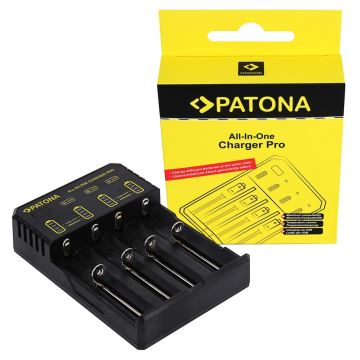 PATONA - Зарядний пристрій AA/AAA/18650/14500/CR123A