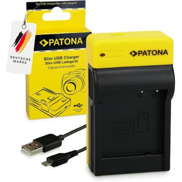 PATONA - Зарядний пристрій Foto Panasonic DMW-BLG10E  slim,USB
