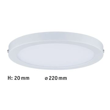 Paulmann 70868 - LED/18,5W Панель з регулюванням яскравості ATRIA 230V 2700K білий