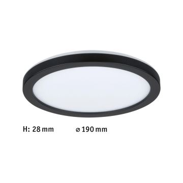 Paulmann 71002 - LED/11,2W Припотолочная панель ATRIA 230V 4000K диаметр 19 см черный