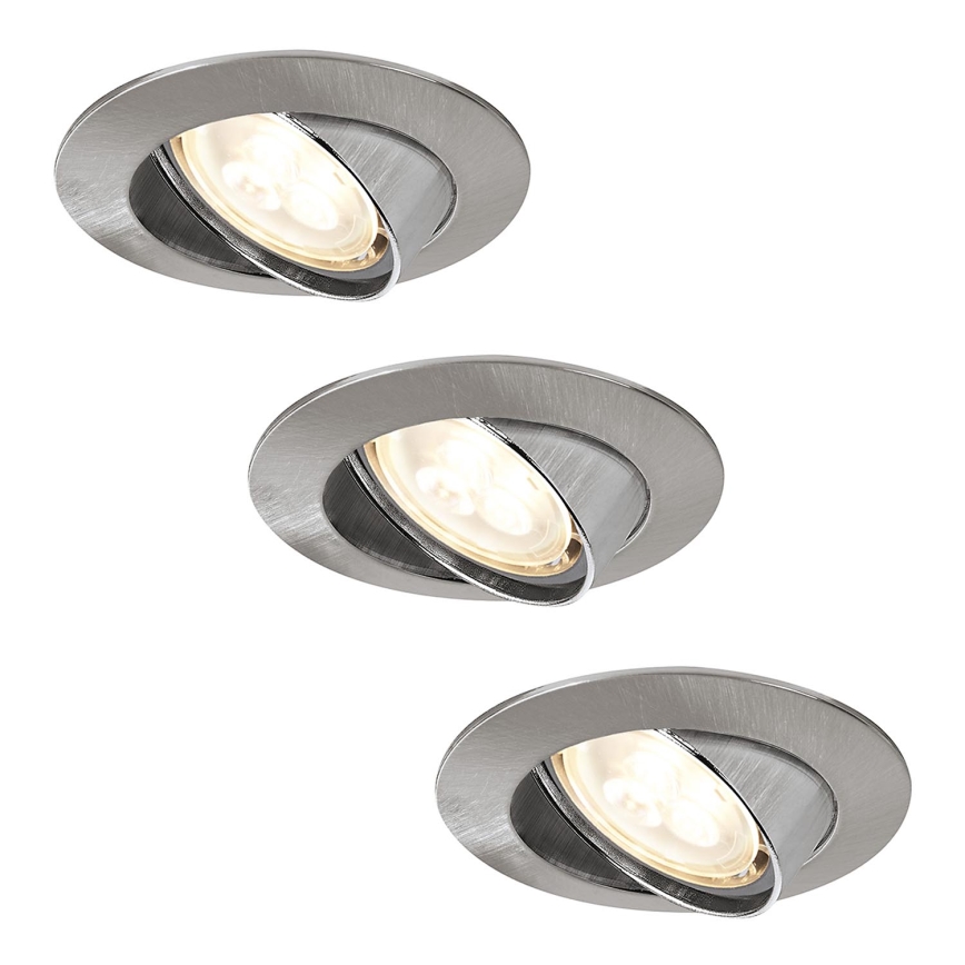 Paulmann 92533 - КОМПЛЕКТ 3x встраиваемых светильника для подвесного потолка PREMIUM LINE 230V LED-GU10/4W