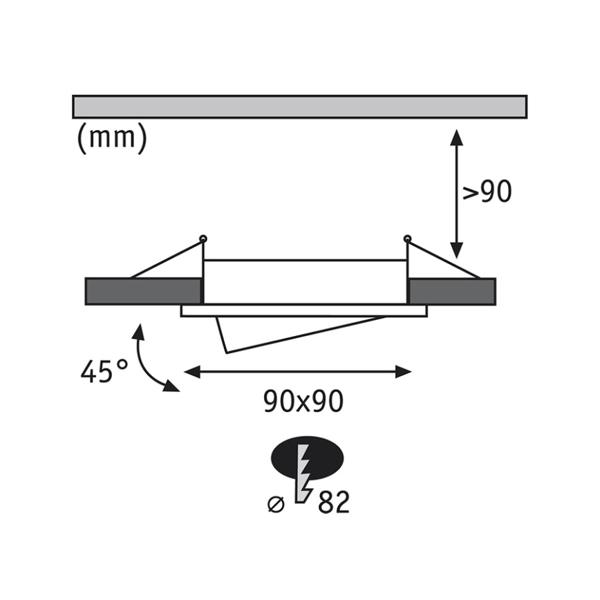 Paulmann 92619 - КОМПЛЕКТ 3x встраиваемых светодиодных потолочных светильника PREMIUM LINE 1xGU10-LED/4W/230V