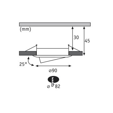 Paulmann 92817 - НАБІР 3xLED/7W IP23 Вбудований стельовий світильник для ванної з регулюванням яскравості COIN 230V