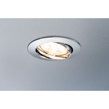 Paulmann 92821 - НАБІР 3x LED/7W IP23 Вбудований стельовий світильник для ванної з регулюванням яскравості COIN 230V