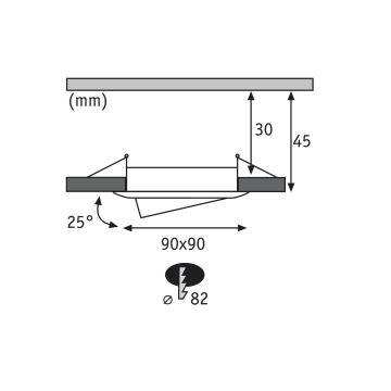 Paulmann 92839 - НАБІР 3x LED/7W IP23 Вбудований стельовий світильник для ванної з регулюванням яскравості COIN 230V