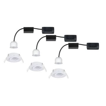 Paulmann 92971 - НАБОР 3x LED/4,2W IP23 Встроенный светильник для ванной комнаты с регулированием яркости NOVA 230V