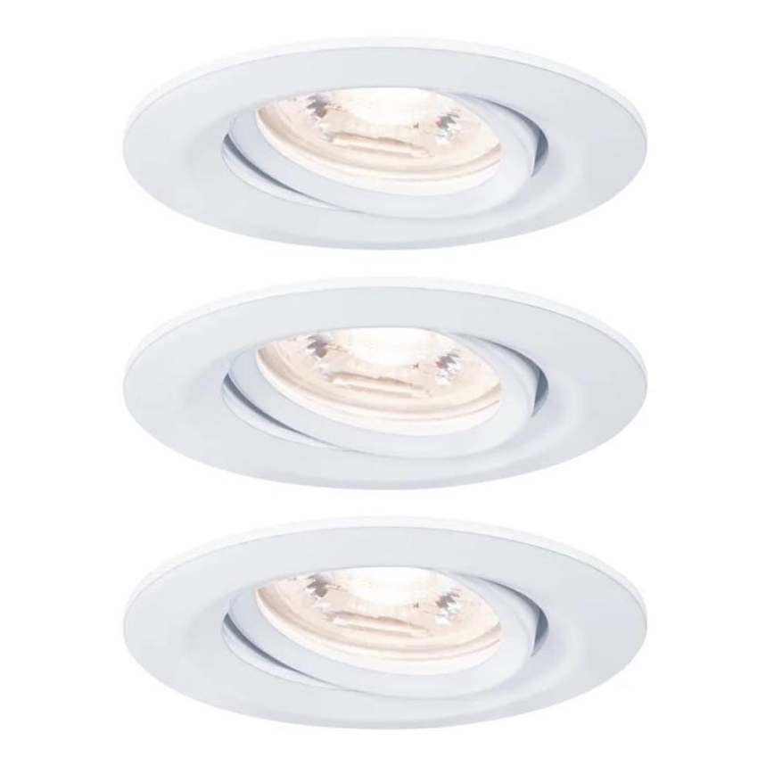 Paulmann 92971 - НАБОР 3x LED/4,2W IP23 Встроенный светильник для ванной комнаты с регулированием яркости NOVA 230V