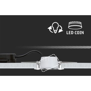 Paulmann 92971 - НАБІР 3x LED/4,2W IP23 Вбудований стельовий світильник для ванної з регулюванням яскравості NOVA 230V