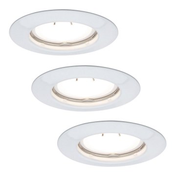 Paulmann 93655 - Набор 3x встраиваемых светильника 230V LED-GU10/4,5W