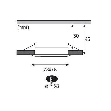 Paulmann 93895 - НАБОР 3xLED/6W IP44 Встроенный светильник для ванной комнаты с регулированием яркости NOVA 230V