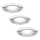 Paulmann 99814 - КОМПЛЕКТ 3x встраиваемых светодиодных потолочных светильника MICRO LINE LED/1W/230V/12V