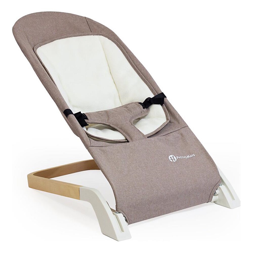 PETITE&MARS - Детское кресло-жезлонг CALMY коричневый