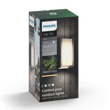 Philips - LED Вуличний настінний світильник з регулюванням яскравості Hue TURACO 1xE27/9,5W/230V IP44