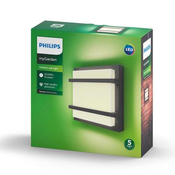 Philips - Вуличний світлодіодний настінний світильник LED/12W IP44