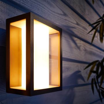 Philips - LED RGBW Вуличний настінний світильник з регулюванням яскравості Hue IMPRESS 2xLED/8W/230V IP44