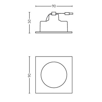 Philips 50123/87/P0 - КОМПЛЕКТ 3x LED світильник з регулюванням яскравсоті CASEMENT LED/4,5W/230V