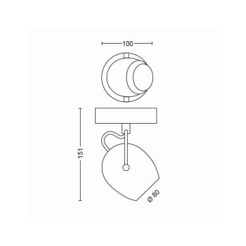 Philips 50611/30/P0 - Точковий LED світильник RIVANO LED/4,3W/230V