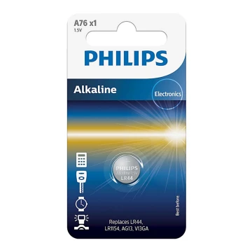 Philips A76/01B - Щелочная батарейка кнопочная MINICELLS 1,5V 155mAh