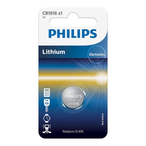 Philips CR1616/00B - Літієва батарея таблеткового типу CR1616 MINICELLS 3V 52mAh