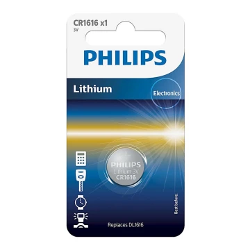 Philips CR1616/00B - Кнопочная литиевая батарейка CR1616 MINICELLS 3V 52mAh