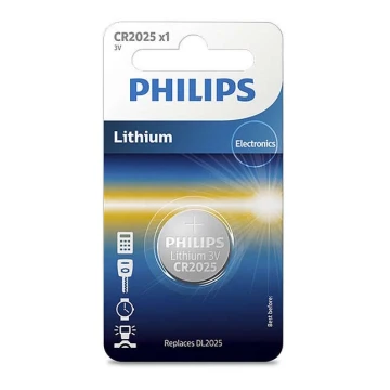 Philips CR2025/01B - Литиевая батарейка CR2025 MINICELLS 3V 165mAh