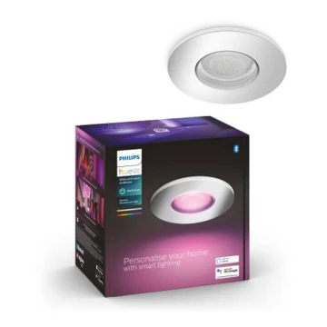 Philips - LED RGB Світильник для ванної з регулюванням яскравості Hue XAMENTO 1xGU10/5,7W/230V IP44 2000-6500K